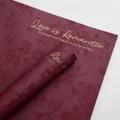 Elegantes burgunderfarbenes Blumenpapier mit Goldfolienprägung für Blumensträuße - 10 Stück/Packung (38*53cm) / Ancorra Rot
