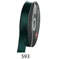 Rouleau de ruban de satin vert foncé de 2,5 cm pour emballage cadeau et bricolage 593 - 2,5 cm*85 Yards / Vert Foncé