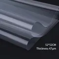 Transparent waterproof cellophane wrapping paper, 52x52cm, 4.7 silk thick, 50 sheets per pack - 50 Sheets