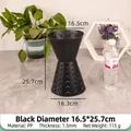 Revestimiento de tubo floral negro para arreglos, altura 25,7 cm, material de PP - M / Negro