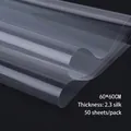 Transparent thickened cellophane flower waterproof wrapping paper 60x60cm 50 sheets - 50 Sheets