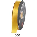 Rouleau de ruban de satin jaune pour l'emballage de bouquets et cadeaux, largeur 2,5 cm - 2,5 cm*85 Yards / Curcuma