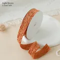 2,5cm hellbraunes strukturiertes Walzerband für DIY-Haarschleifen und Bastelprojekte - 2.5cm*10Y / Hellbraun
