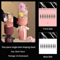 Single stem flower bouquet packaging shaping sheets in pink finish 10-pack - 10 Pieces/Pack (30x42cm) / Pink
