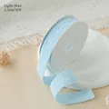 2.5cm hellblaues strukturiertes Walzerband für handgefertigte DIY-Schleifen und Haarschmuck - 2.5cm*10Y / Hellblau