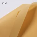 Waterproof matte florist wrapping paper in Kraft yellow color variant - 20 Pieces/Pack (57cmx57cm) / Kraft Color