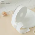 Elegantes weißes strukturiertes Stoffband 2,5 cm breit für DIY-Handarbeit Haarschmuck - 2.5cm*10Y / Weiß