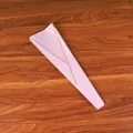Sacchetto regalo triangolare rosa per singola rosa con bordo dorato e scritta dolce - Piccolo (Confezione da 48) / Viola
