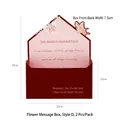 Romantic dark red and pink envelope flower gift box Style D 2-pack for Valentine's Day - Flower Envelope Box - Style D / 2 Pcs/Set