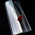 Premium transparent thickened waterproof cellophane wrapping paper for bouquets and gifts - 50 Sheets