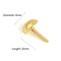 16mm golden metal split pins brads for paper fastening and DIY handmade craft packaging - Round Head Split Pins / 100pcs Pack / Gold
