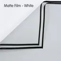 Matte white floral wrapping paper with elegant black double-line border decoration - Pack of 20 / Matte White