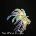 Handmade DIY pipe cleaner firework material kit in Style E with purple green and blue colors - Model E (Purple Green Blue) / Diameter 15cm * Rod Length 40cm