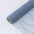 Filet de gaze coréen bleu clair élégant pour l'emballage de bouquets de fleurs et cadeaux - 50cm x 4.5m / Bleu Marine