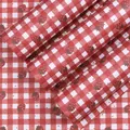 Premium red and white checkered wrapping paper with strawberry patterns for DIY gifts - Style C Strawberry / 10 Sheets/Pack