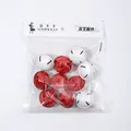Red and white metal jingle bells with star cutouts for Christmas DIY hanging crafts - Christmas Bell / 10 Pieces Pack / White Red