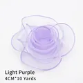 Light purple wave gauze ribbon 4cm wide for elegant flower arrangements - With Core Style / 4.0CM*10 Yards / Light Purple
