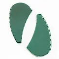 Green teardrop-shaped floral foam with plastic frame for wedding car decoration - Heart with Moon Mud Set (1 Pair) / 41x21cm (Single Side)
