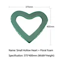 Small heart-shaped floral foam for wedding car decoration, size 375x400mm - Small Hollow Heart (+Mud) / 375x400mm