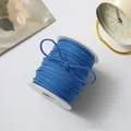 Royal blue double-sided faux suede cord ribbon for DIY jewelry and flower wrapping - 50 Yards / Sapphire Blue