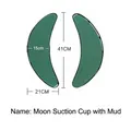 Crescent floral foam suction cups for wedding car head flower decoration, 41cm height - Crescent Mud Suction Cup / 41x21cm