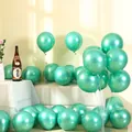 Metallic mint green balloons set for wedding and birthday party decoration - 50 Pieces/Pack (10 Inch) / Green