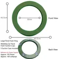 Green circular wedding car floral foam wreath ring with suction cups, 43.5cm outer diameter - Large Mud Ring (ID 30cm OD 43.5cm) / OD 43.5cm