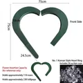 Large heart-shaped floral foam for wedding car decoration with suction cups - No. 1 Korean Style Heart Ring / 75x75cm (26 Suction Cups)