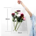 Bolsa de regalo transparente grande de PVC para ramos de rosas 35x50cm - L / Paquete de 10
