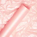 Elegant pink waterproof pearlescent tissue paper roll for floral and gift packaging - 20 Sheets/Pack (50*70CM) / Cream Pink