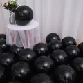 Palloncini in lattice nero lucido per eleganti decorazioni per feste e compleanni - 90 Pezzi/Confezione (2.2g/pezzo) / Nero Macaron