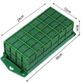 Rectangular floral foam block with green cage for wedding car flower decoration - Rectangular Mud Box with Suction Cup / 30x12x8cm