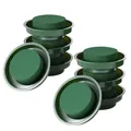 Professional round green floral foam blocks with plastic bowls for wedding car decoration - Small Round Plate with Mud (12x12x4cm) / 12x12x4cm