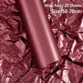 Wine red waterproof pearly wrapping paper for florist bouquets and gift lining. - Thickened 38g 20 Sheets/Pack (50*70CM) / Burgundy