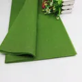 Professioneel effen groen katoenen inpakpapier voor luxe bloemstukken en geschenken - 33 Stuks/Verpakking / Donker Legergroen