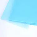 Lichtblauw semi-transparant katoenen inpakpapier voor boeketten en cadeau decoratie - 28 Stuks/Verpakking / Hemelsblauw