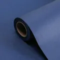 Durable dark blue waterproof kraft art paper roll for professional flower wrapping - In Roll / 58cmx8 Yards / Laser Storm (Deep Blue)