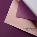 Double-sided waterproof gift wrapping paper in pudding purple and nude pink color - Pudding Purple + Nude Pink