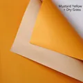 Double-sided waterproof flower wrapping paper in ginger yellow and beige color palette - Ginger Yellow + Hay