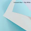 Double-sided waterproof flower wrapping paper in Childlike Blue and Azure White - Childlike Blue + Azure White