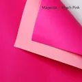 Double-sided two-tone waterproof flower wrapping paper in Magenta and Peach Pink colors. - Magenta + Peach Pink