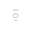 Close-up detail of 2mm gold titanium steel beaded elastic ring for women's jewelry - 2mm Women's Style (JZ1076G) / Gold