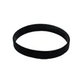 Plain black silicone luminous wristband for sports, events and promotional gifts - Black