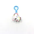 Portachiavi unicorno creativo in PVC con criniera colorata e luce LED integrata - Unicorno con Motivo a Stelle