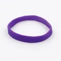 High-quality purple glow-in-the-dark silicone wristband accessory for parties and gifts - Purple