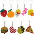 Collezione di portachiavi in silicone colorati per feste di bambini e regali - colori misti casuali