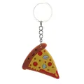 Portachiavi a forma di fetta di pizza in morbido PVC per regali di feste e bimbi - Pizza