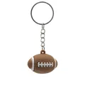 Portachiavi 3D football americano in silicone marrone con dettagli cuciture - Football 3D