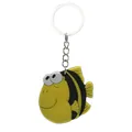 Porte-clés mignon poisson jaune en PVC souple pour sacs et décoration de clés de voiture - Poisson tropical