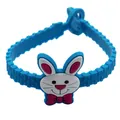 Braccialetto di Pasqua in silicone blu con design a coniglio cartone animato per bambini. - Fantasia Coniglio di Pasqua Blu (Stile 4)